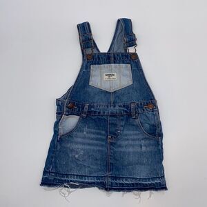 OshKosh B’gosh denim skirt/dress overalls Size 3T